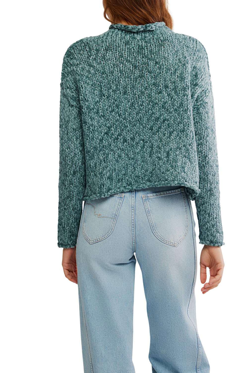 Free People Opal Rollneck Sweater Rainforest