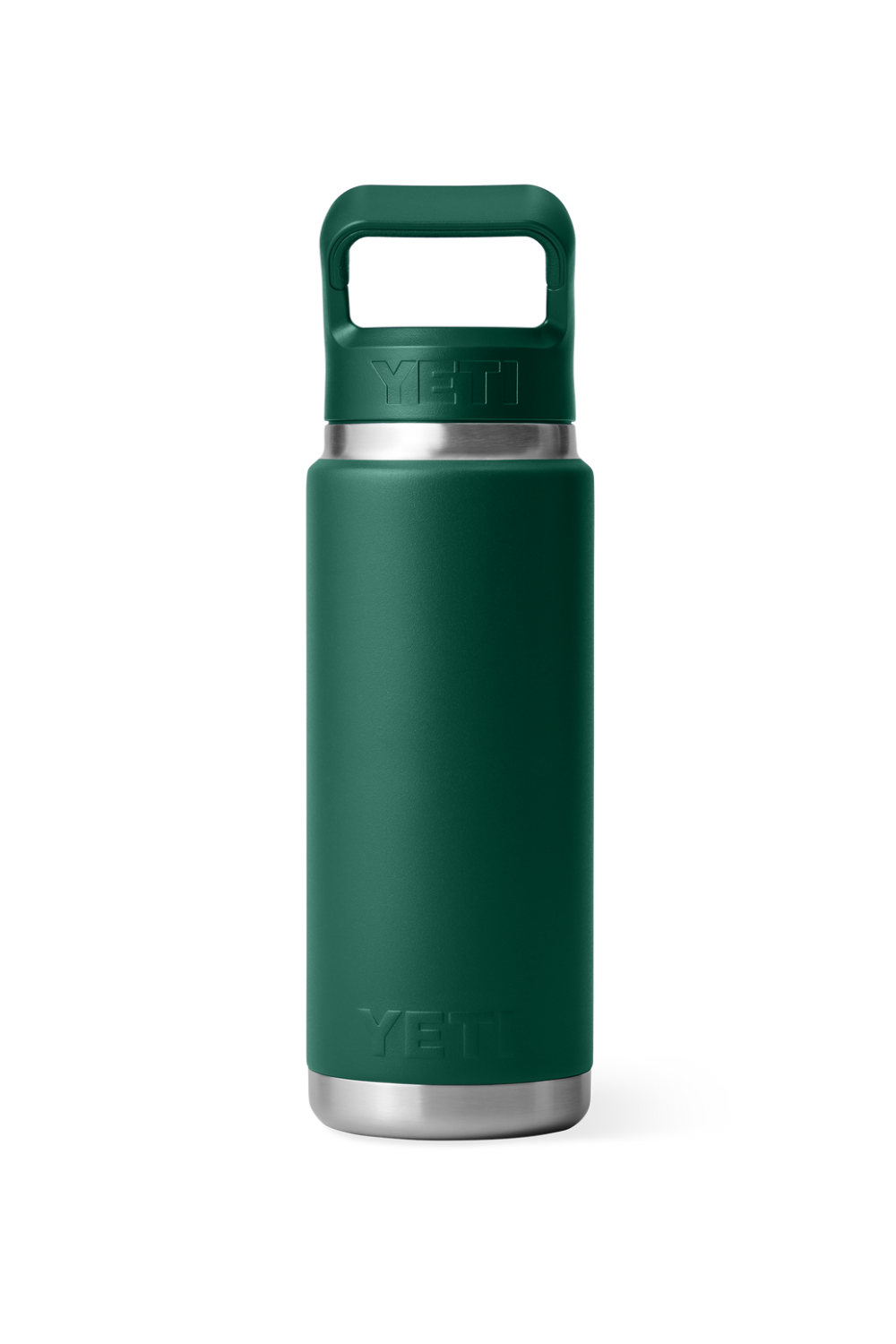 Yeti Rambler 26 Oz Straw Bottle Black Forest Green