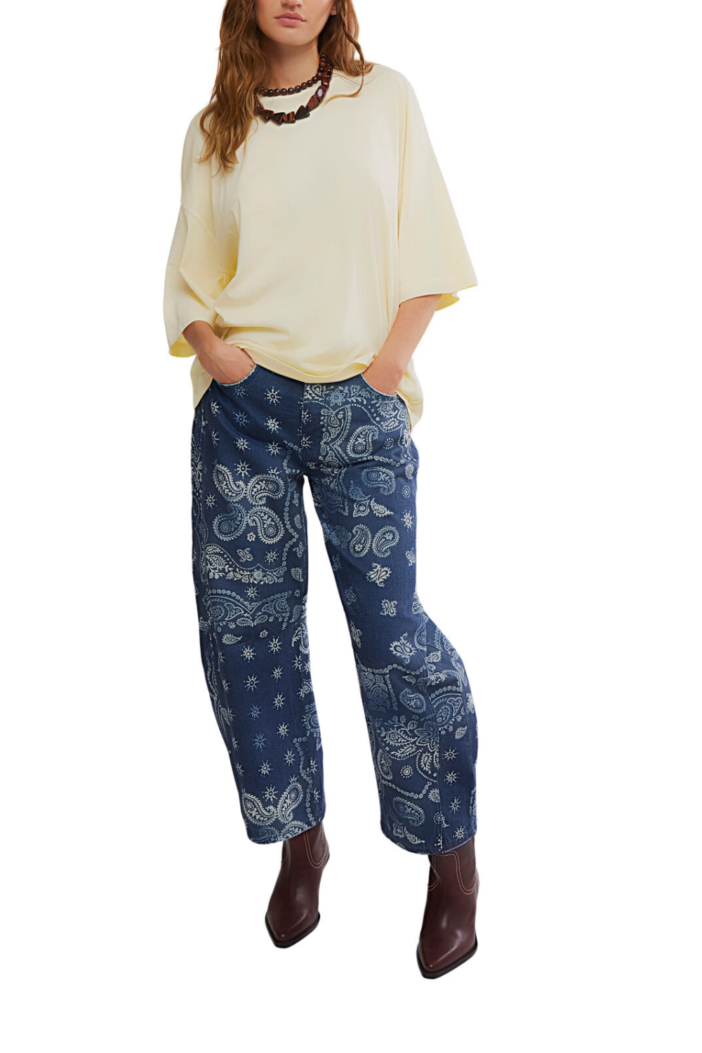 Free People Perfect Oversized T-Shirt Perfect Flan