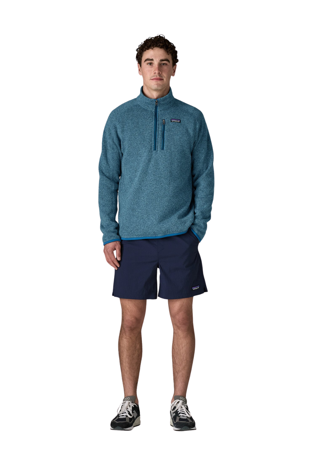 Patagonia Mens Better Sweater 1/4 Zip Aquatic Blue