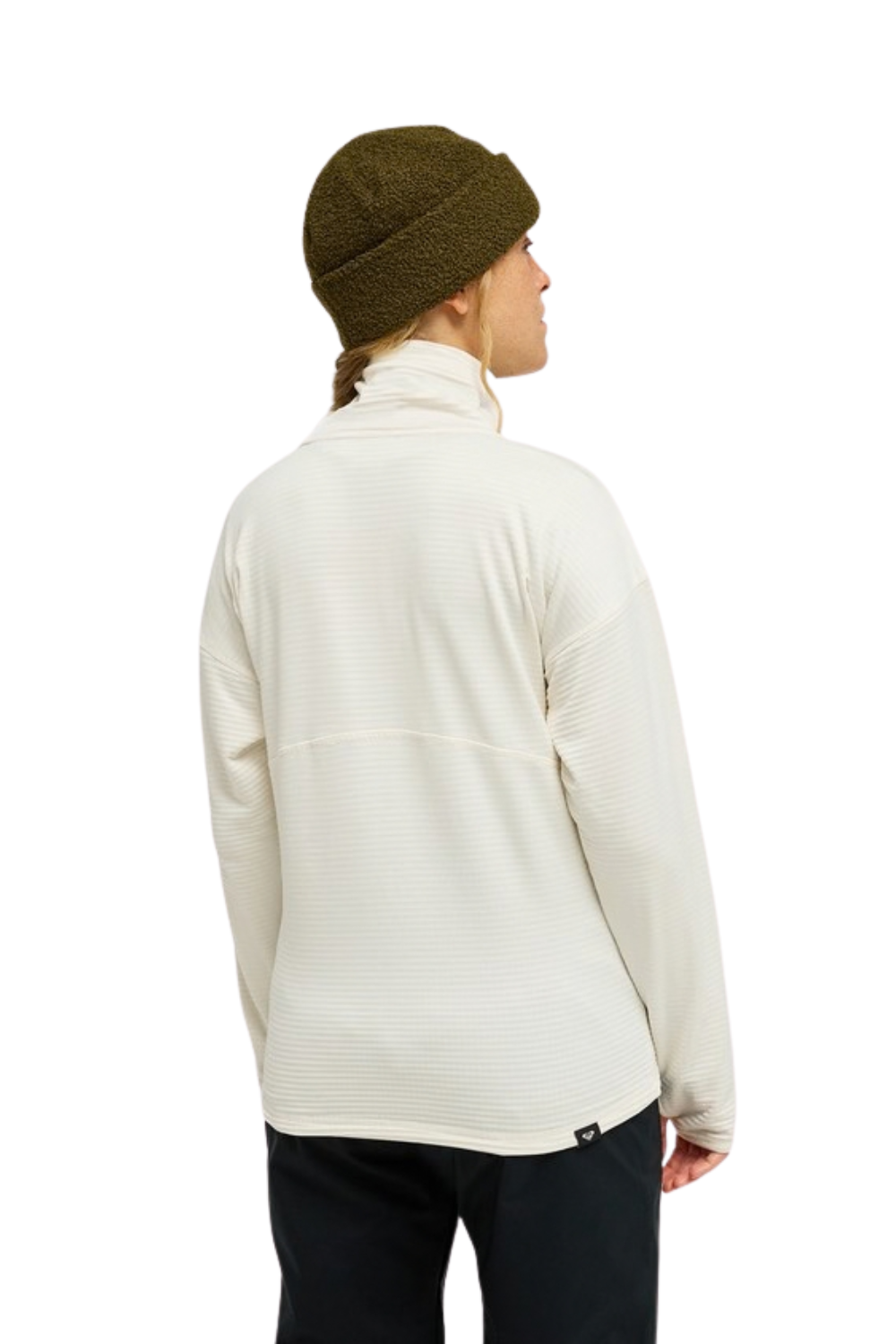 Roxy Snowstride Womens Half Zip Technical Mid Layer Top Whisper White