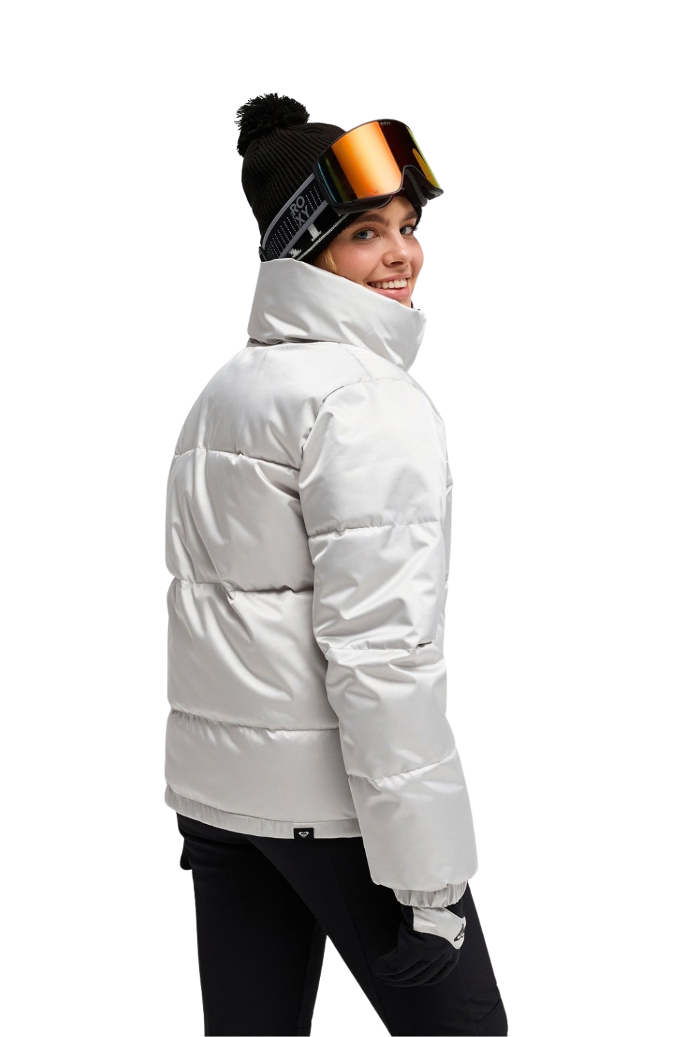 Roxy Snow Winter Rebel Womens Technical Ski & Snowboard Jacket Silver