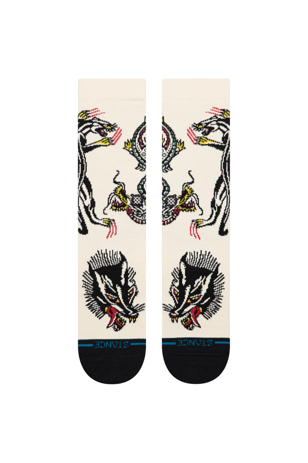 Stance Battle Crew Socks Cream
