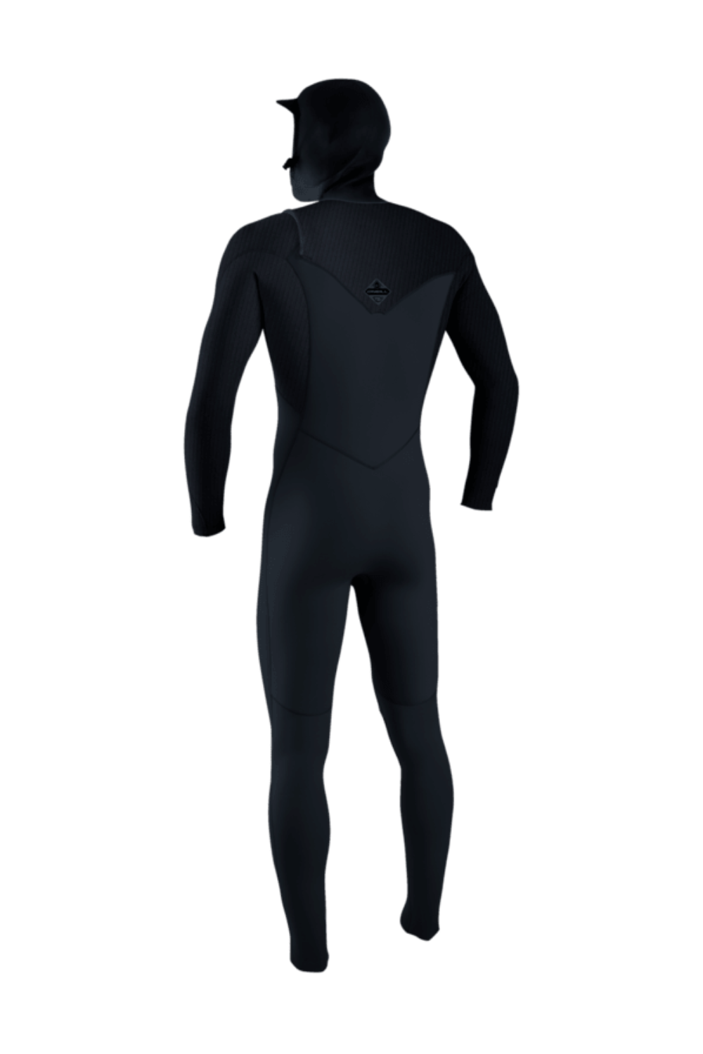 O'Neill Hyperfreak 5/4+ Mens Wetsuit Chest Zip Hooded Carbon/Dark Slate