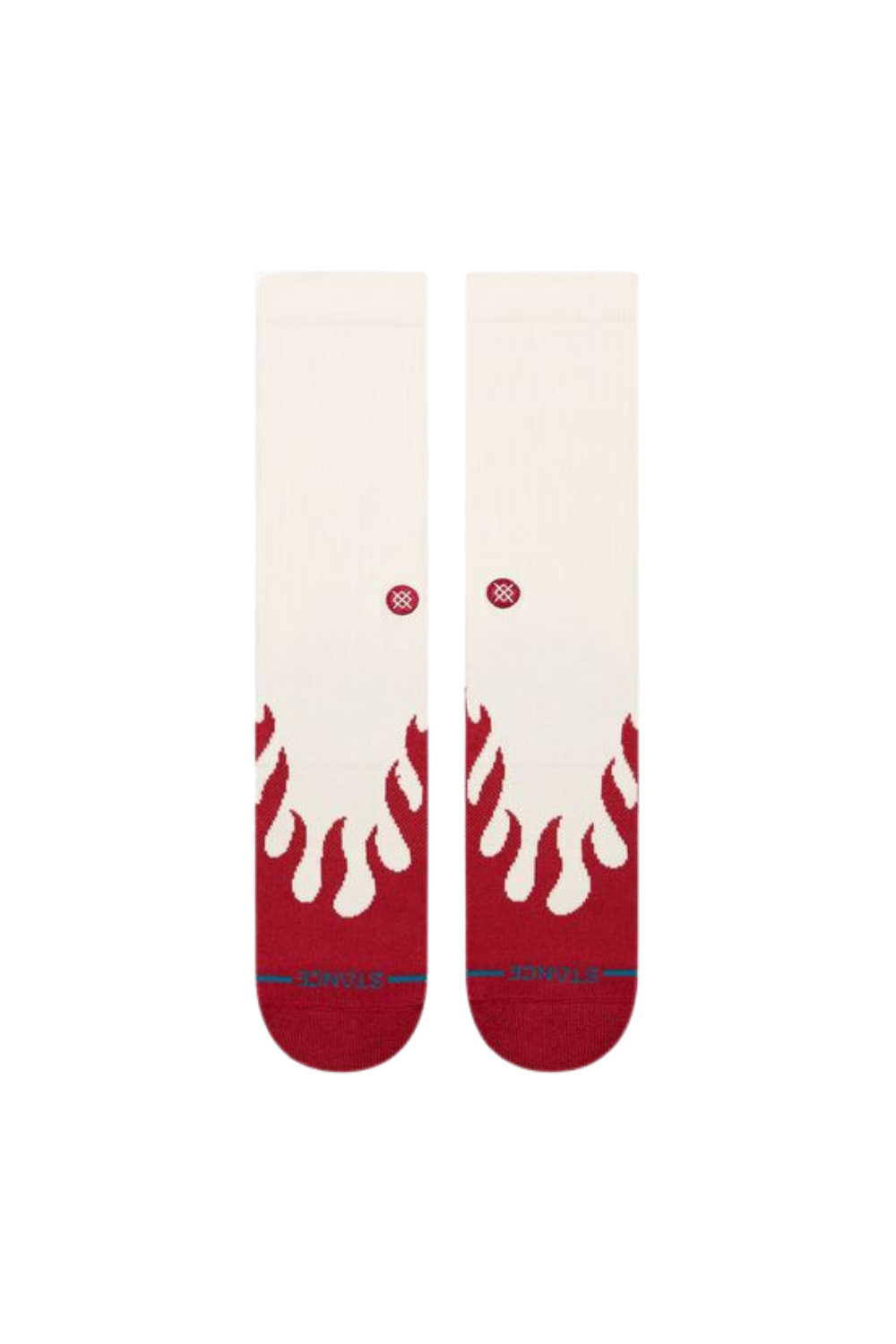 Stance Heating Up Crew Socks Red