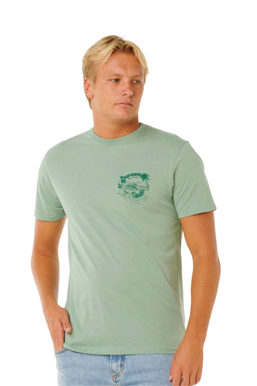 Rip Curl Keep On Trucking Mens T-Shirt Aloe