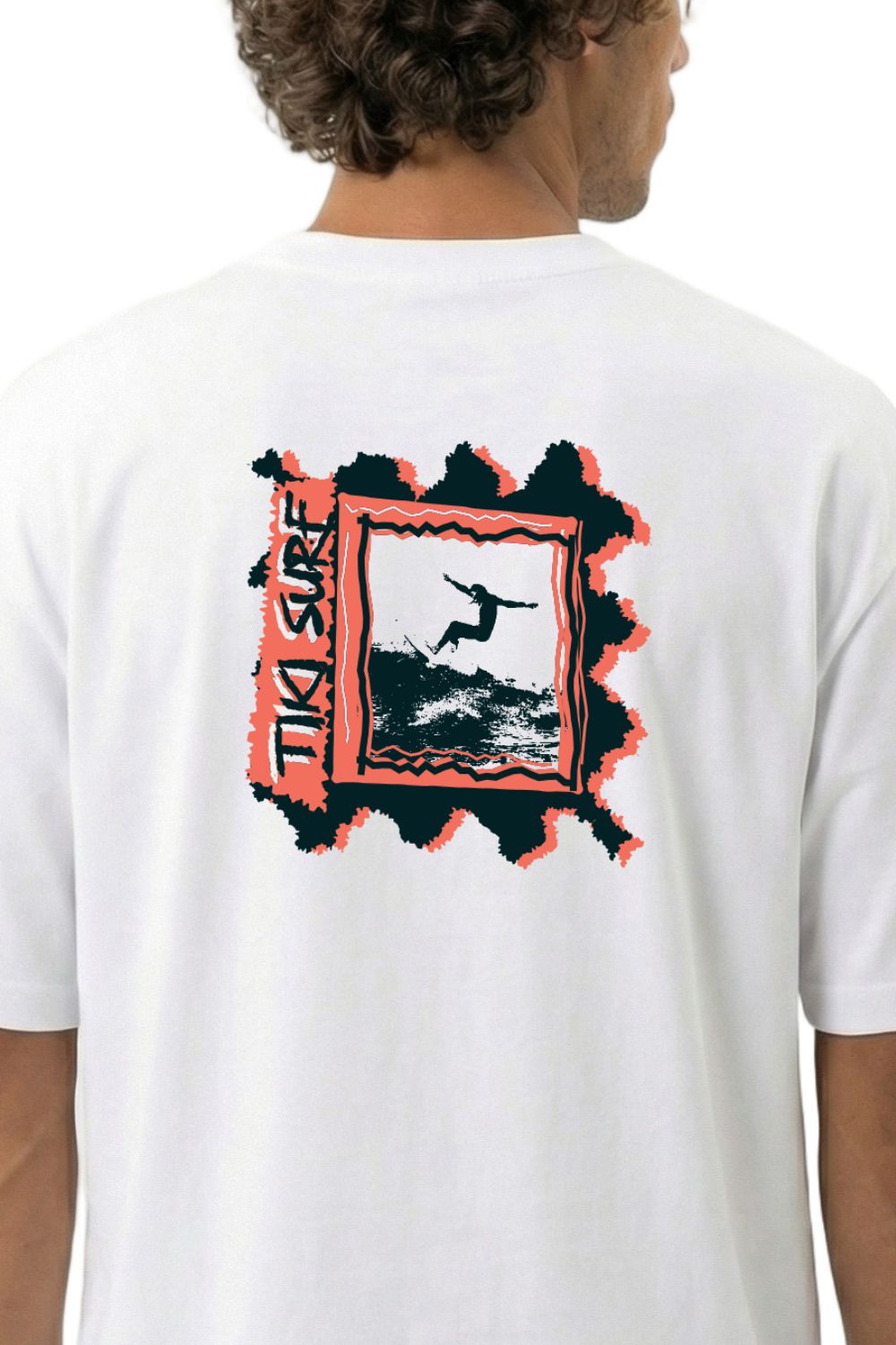 Tiki Carver Mens T-Shirt White