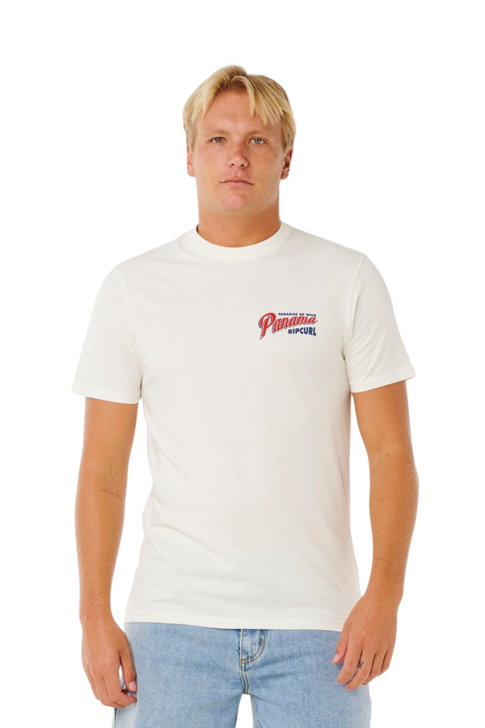 Rip Curl Desti Animals Mens T-Shirt Bone