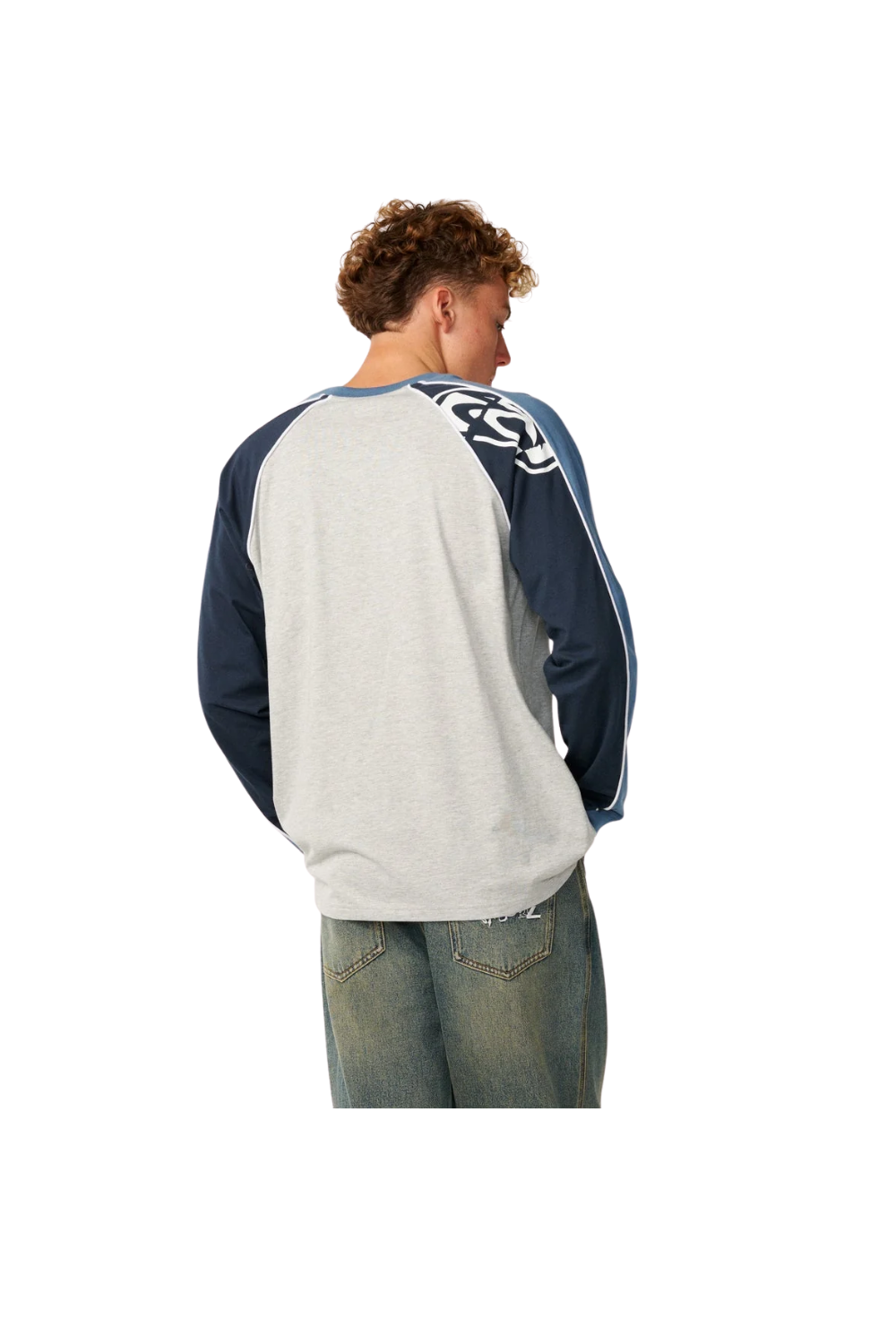 Rip Curl Archive Sandman Panel Mens Long Sleeve T-Shirt Grey Marle