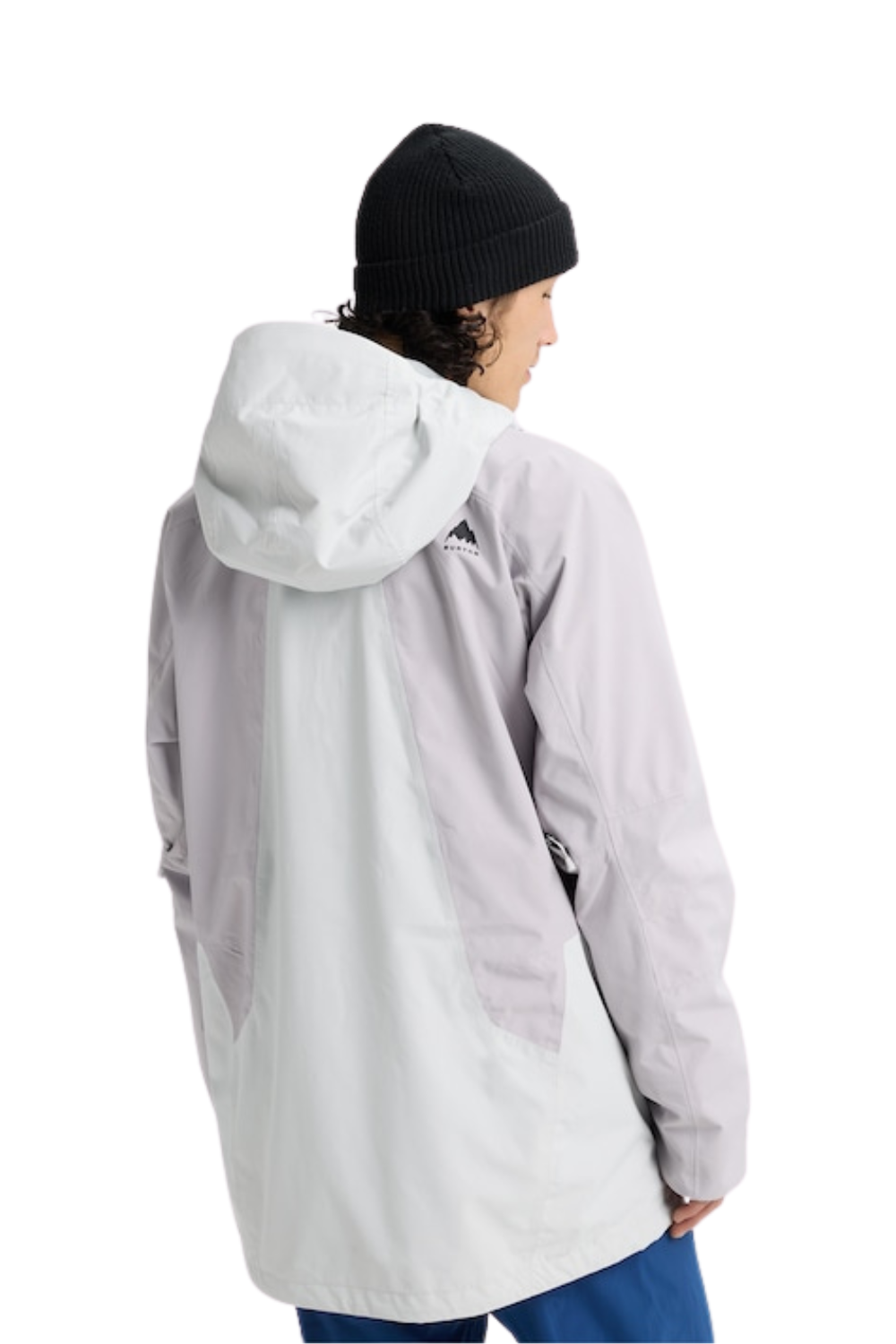 Burton Mens Reserve 2L Snow Jacket Gray Cloud/Washed Lavender