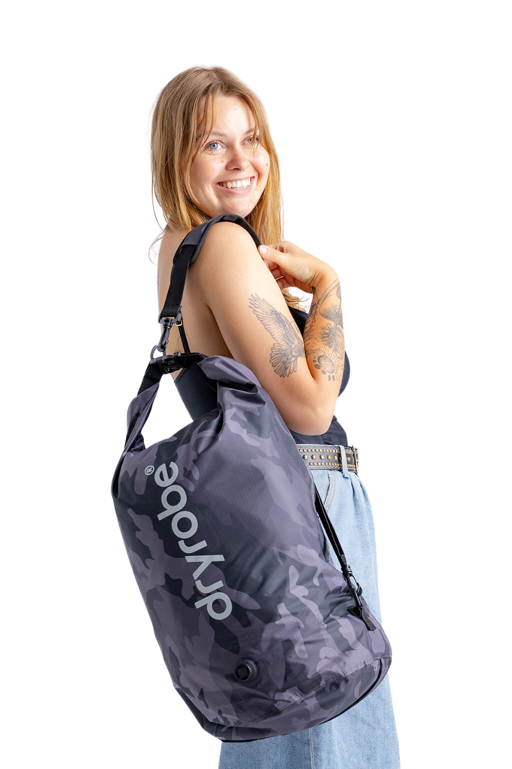 Dryrobe Dryrobe 33L Compression Bag Black Camouflage