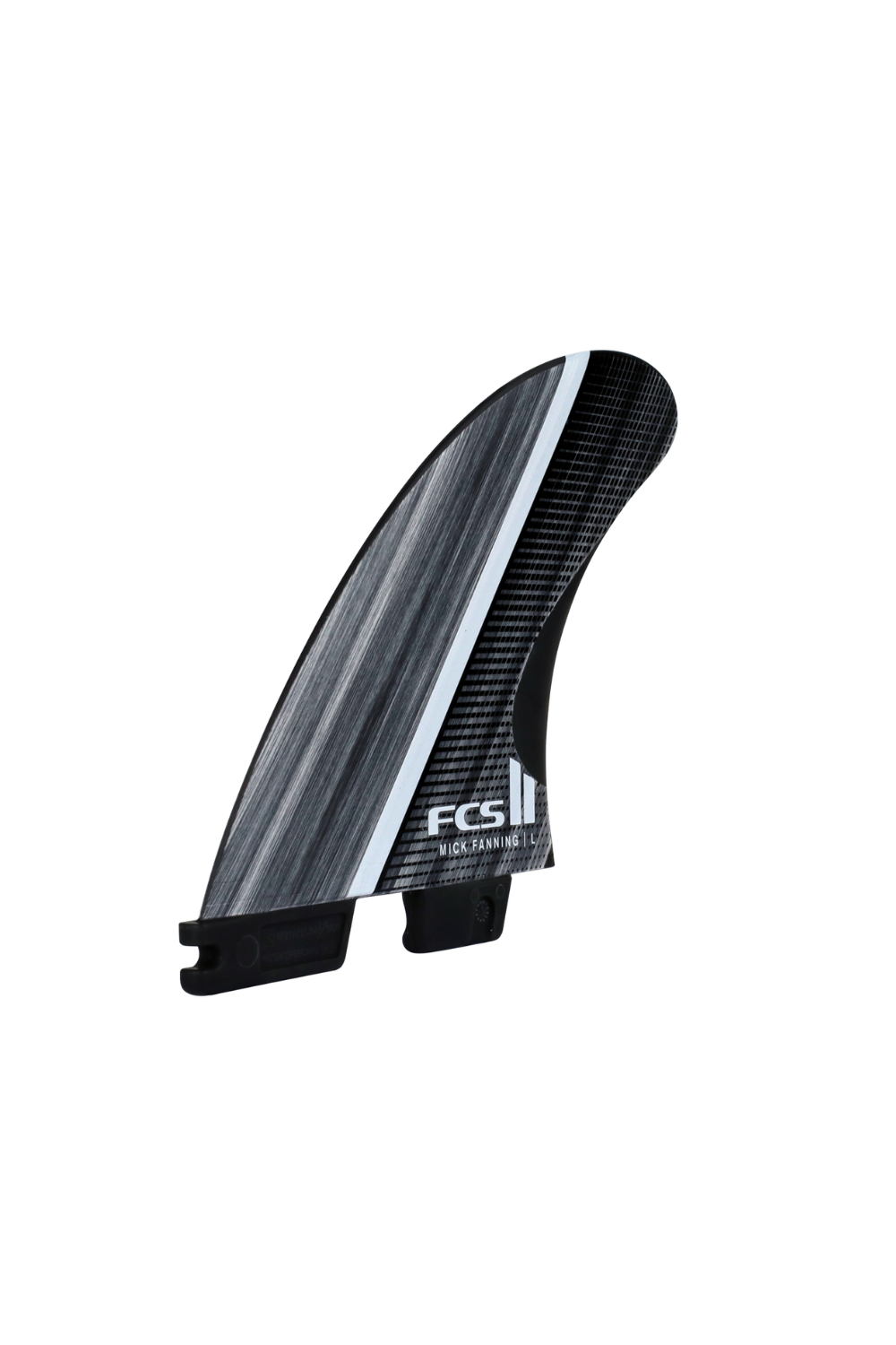 FCS II Mick Fanning Glass Fibre Fusion Tri Fins Smoke/White