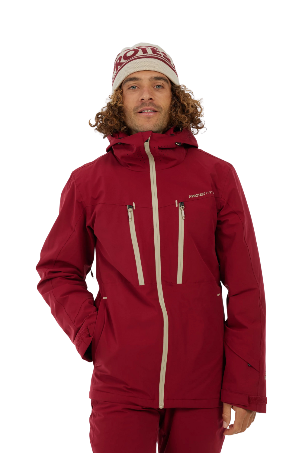 Protest PRTTimothy Snow Jacket Velvet Red