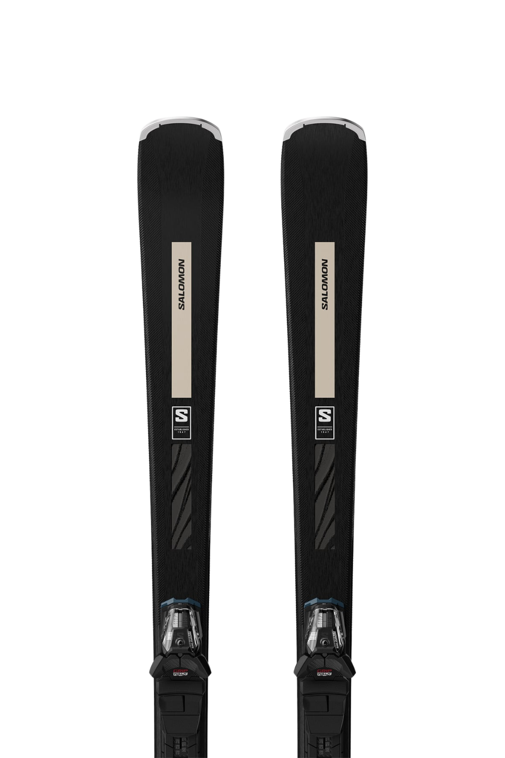 Salomon S/Max N°6 Womens Skis + M10 GW L80 L Bindings Black/Ivory Cream