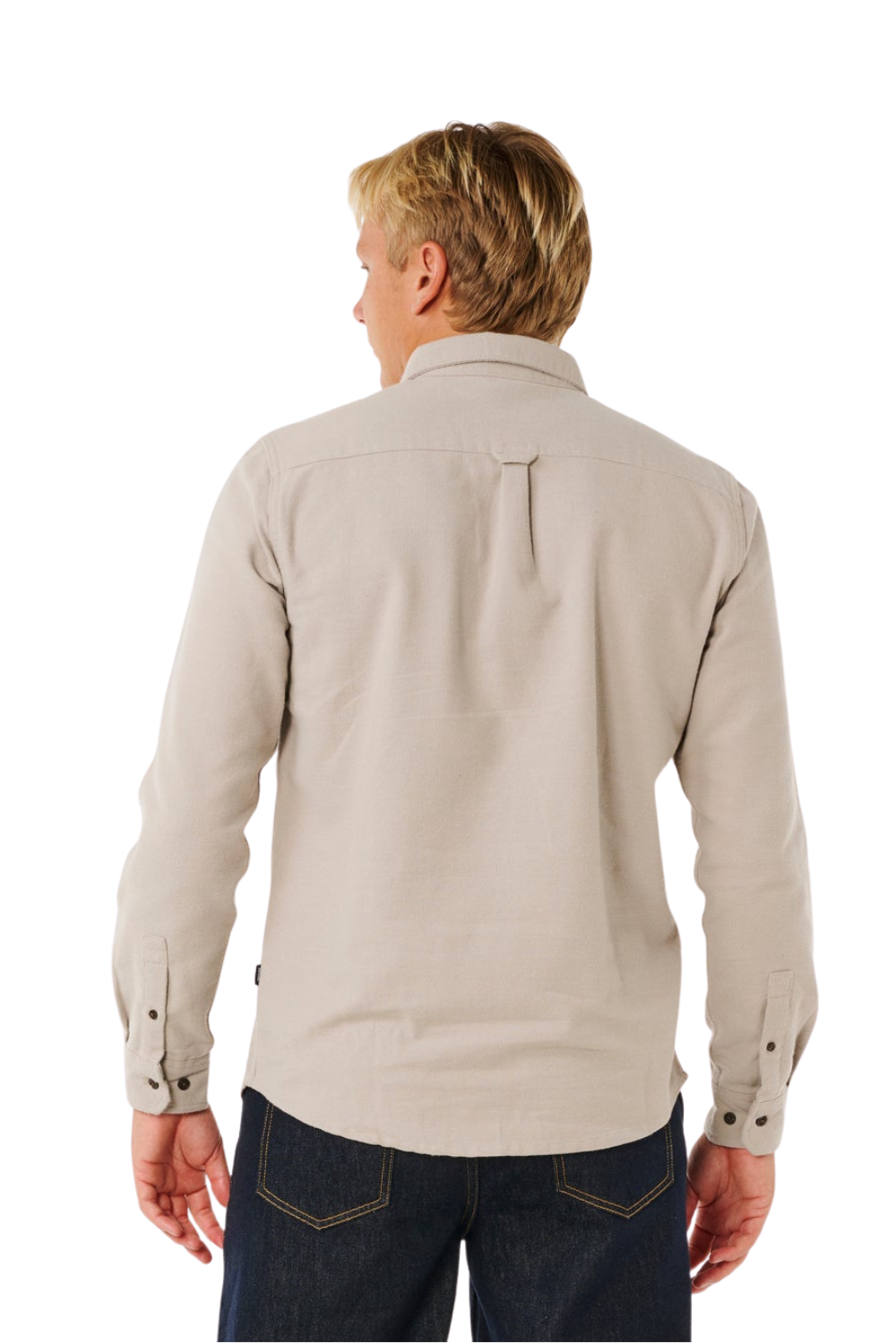 Rip Curl Premium Surf Mens Long Sleeve Shirt Stone