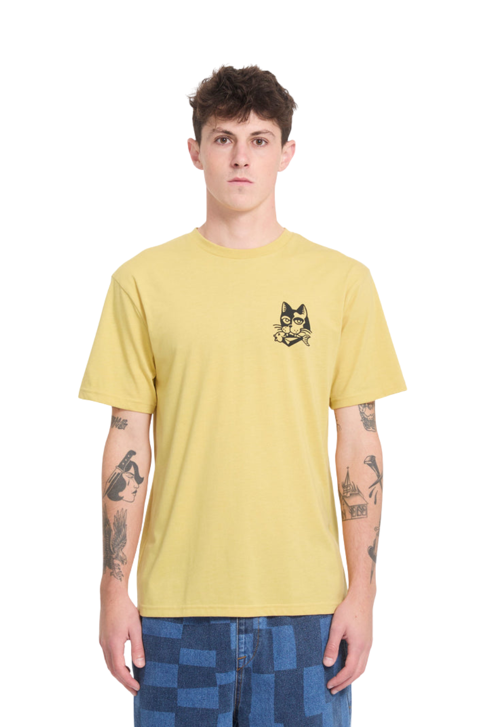Volcom Tasty Mens T-Shirt Mustard
