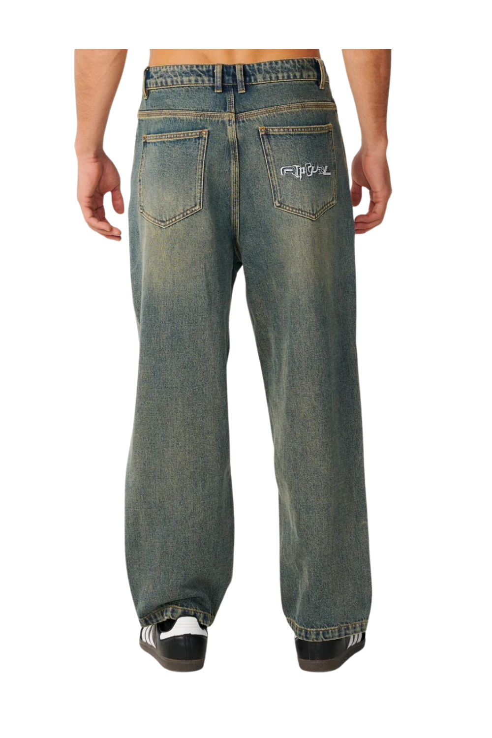 Rip Curl Archive Dirty Denim Mens Trousers Dirty Mid Blue