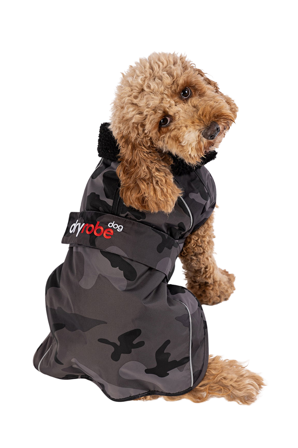 Dryrobe Dog Coat Black Camo