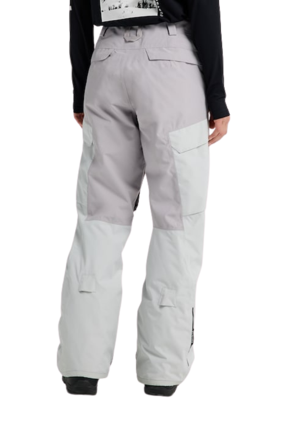 Burton Womens Reserve 2L Insulated Snow Pants Gray Cloud/Washed Lavender