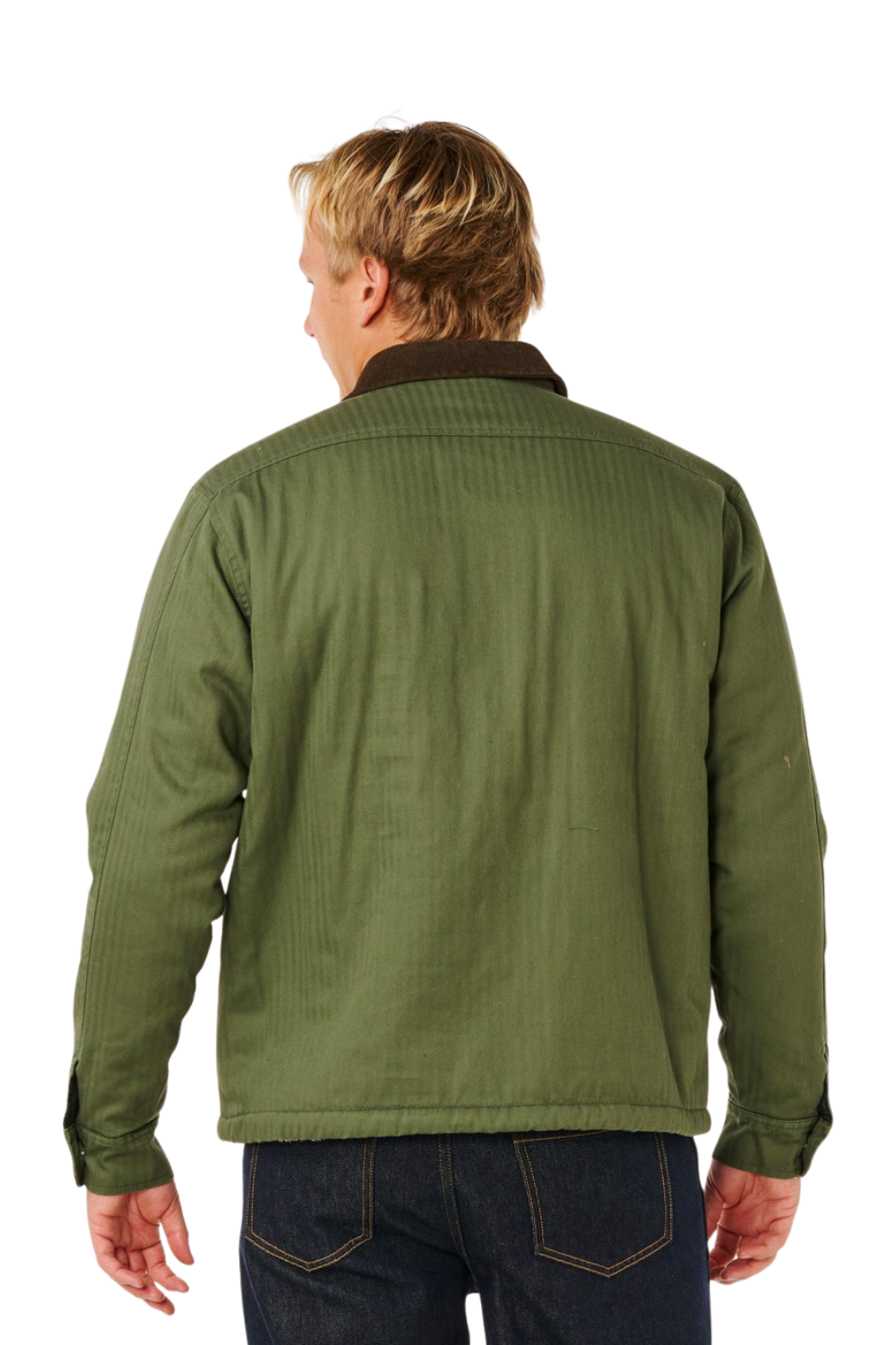 Rip Curl Premium Surf Mens Sherpa Jacket Dark Olive