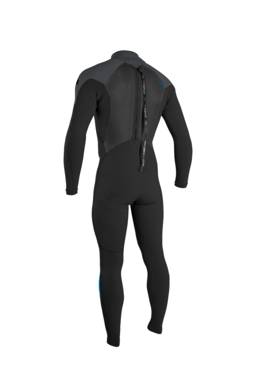 O'Neill Mens Epic 3/2 Back Zip Wetsuit Black/Graphite/Bali Blue