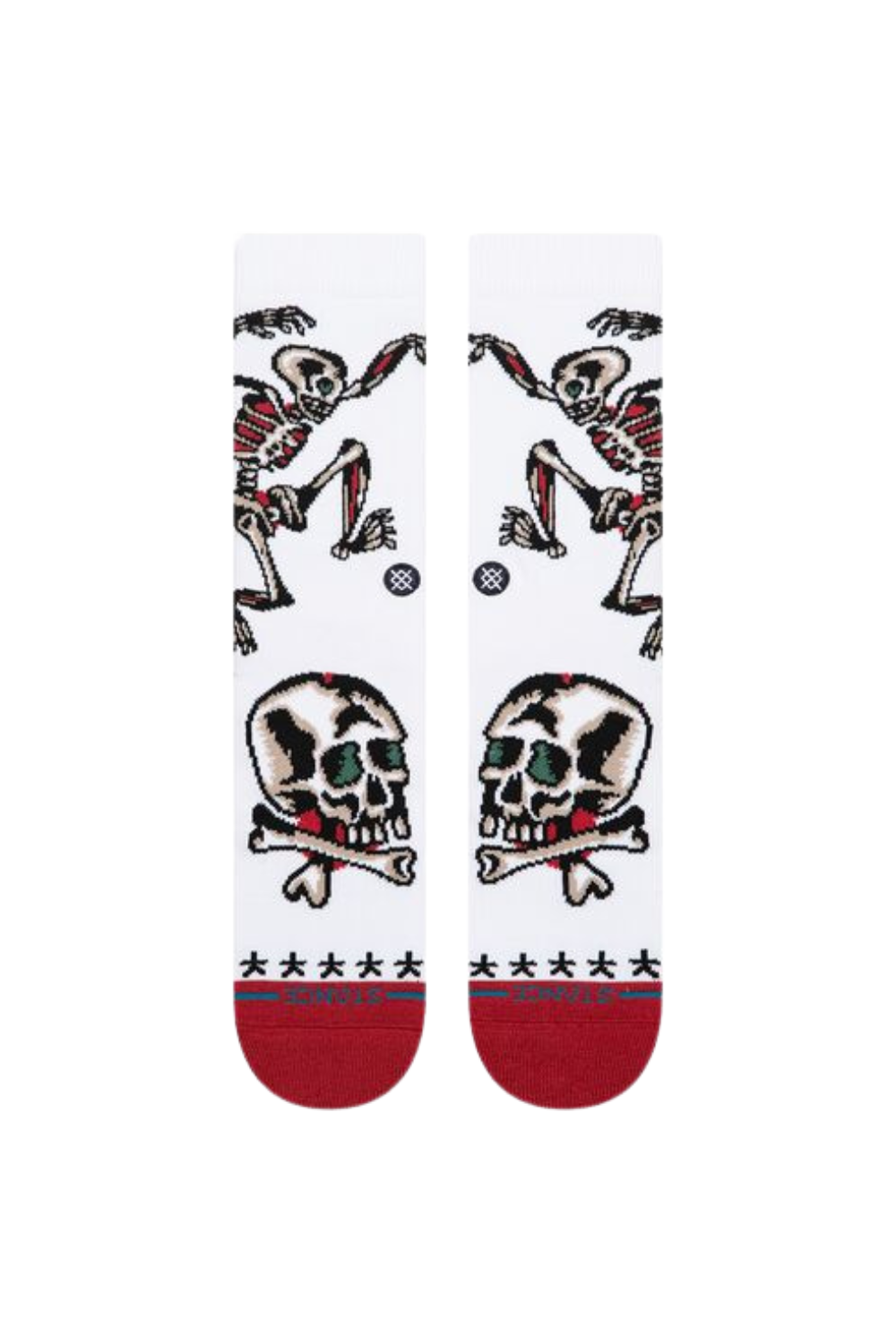 Stance Skeleton Crew Socks White