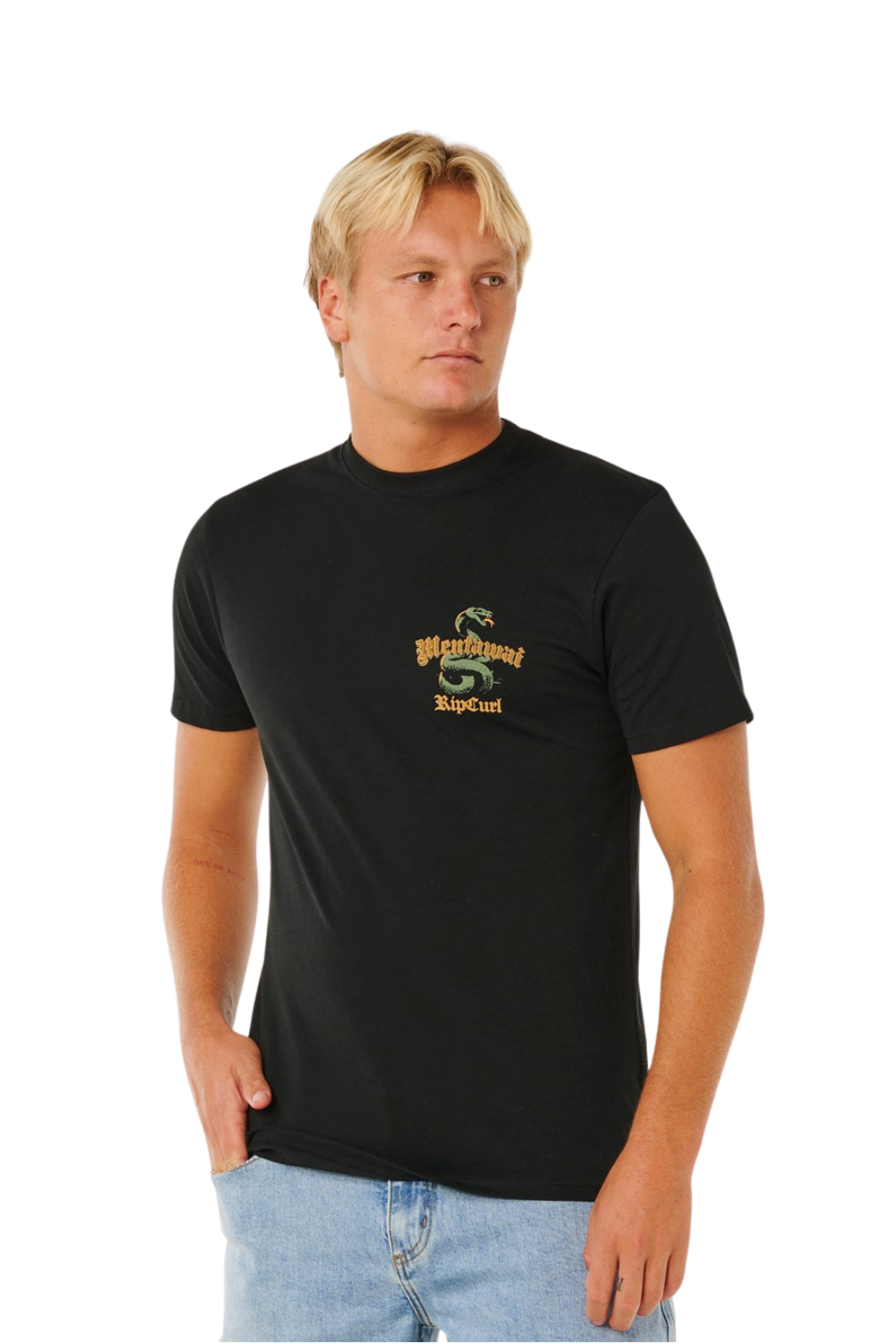 Rip Curl Desti Animals Mens T-Shirt Black