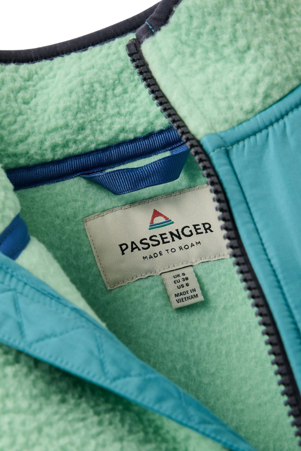 Passenger Home Womens Recycled Sherpa Fleece Seafoam