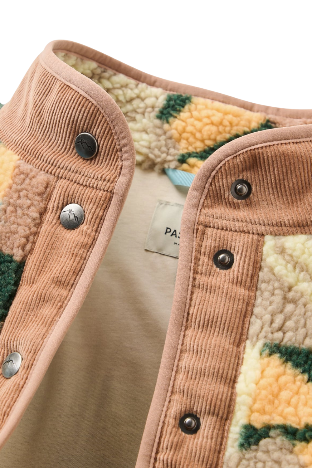 Passenger Clover Womens Recycled Sherpa Fleece Sun Patch Simply Taupe