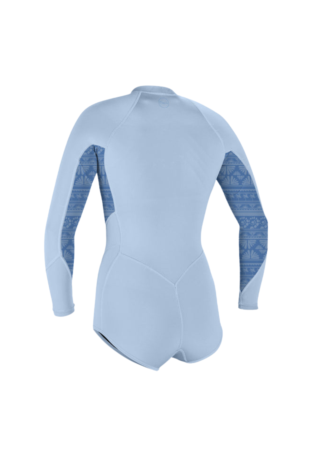 O'Neill Bahia 2/1 Womens Spring Wetsuit Long Sleeve Front Zip Chambray Blue/Surf Abstract/Chambray Blue