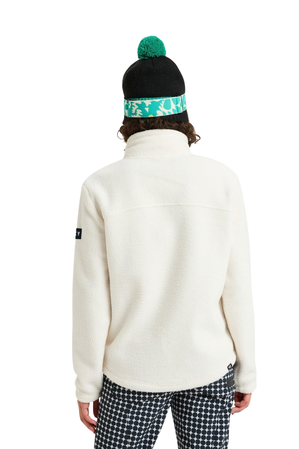 Roxy Alabama Womens Full Zip Fleece Jacket Whisper White
