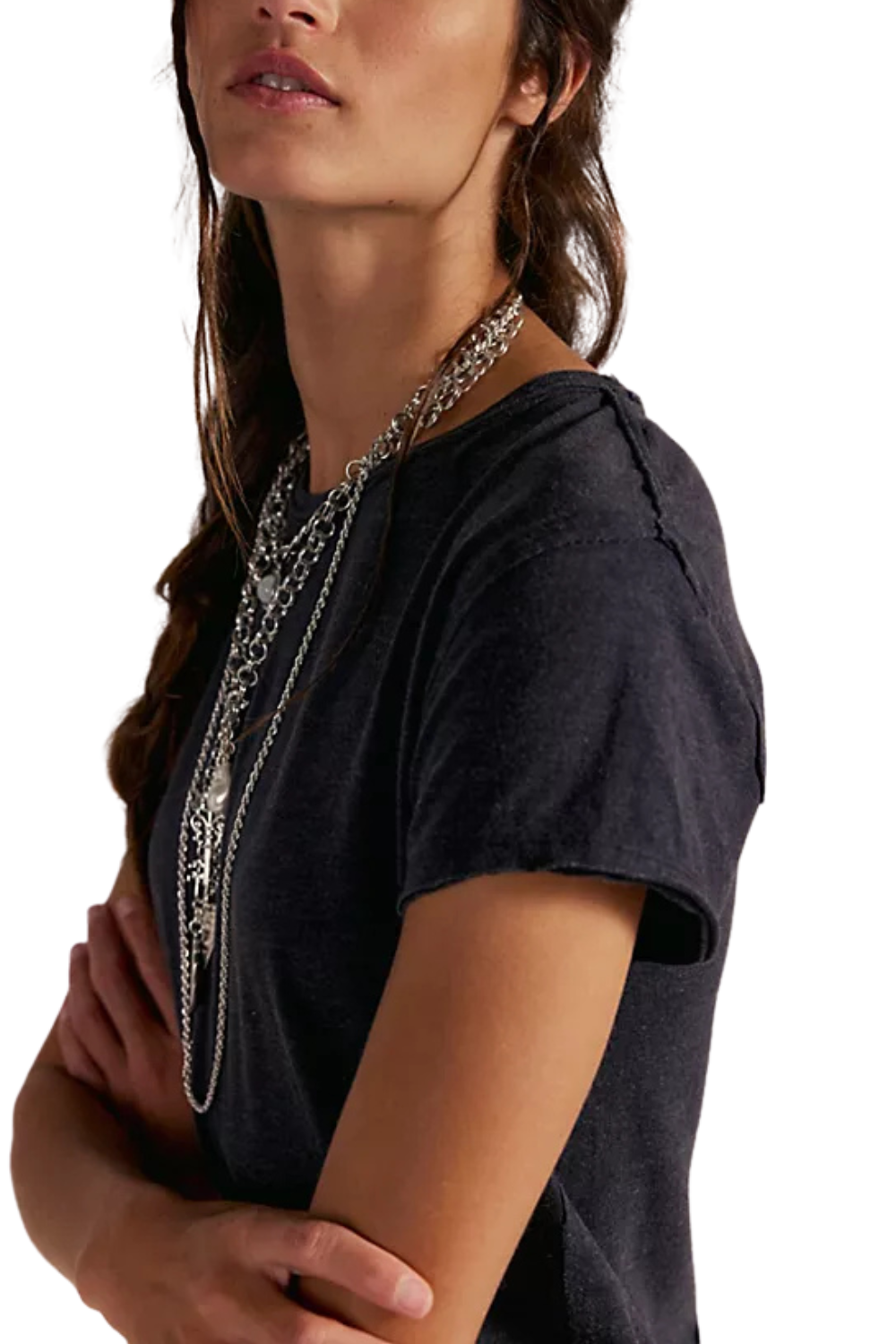 Free People Nova Womens T-Shirt Black