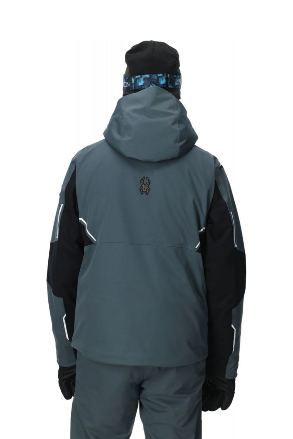 Spyder Mens Titan Insulated Snow Jacket Black/Slate Blue
