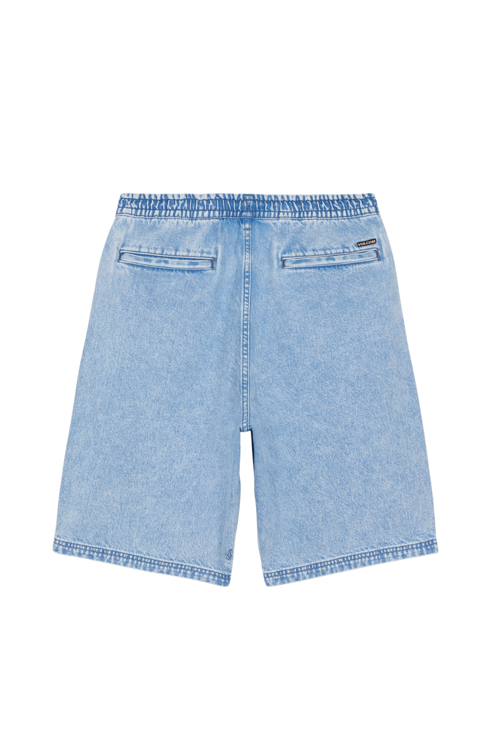 Volcom Freazy Denim Mens Elasticated Waist 22" Shorts Pale Aqua