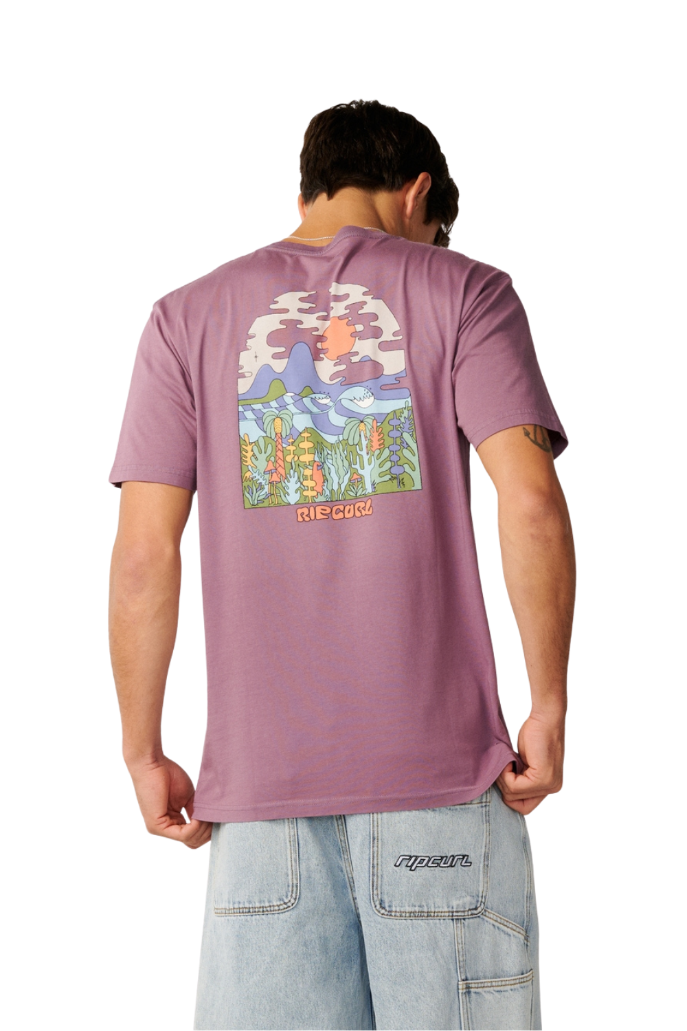 Rip Curl Pacific Rinse Higgins Mens T-Shirt Dusty Purple