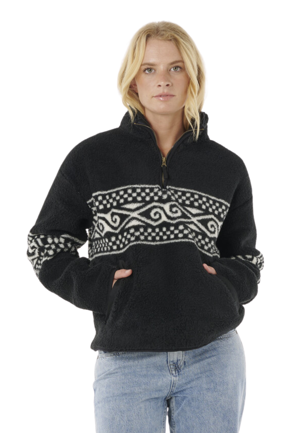 Rip Curl Oceanic Cosmic Polar Fleece Washed Black