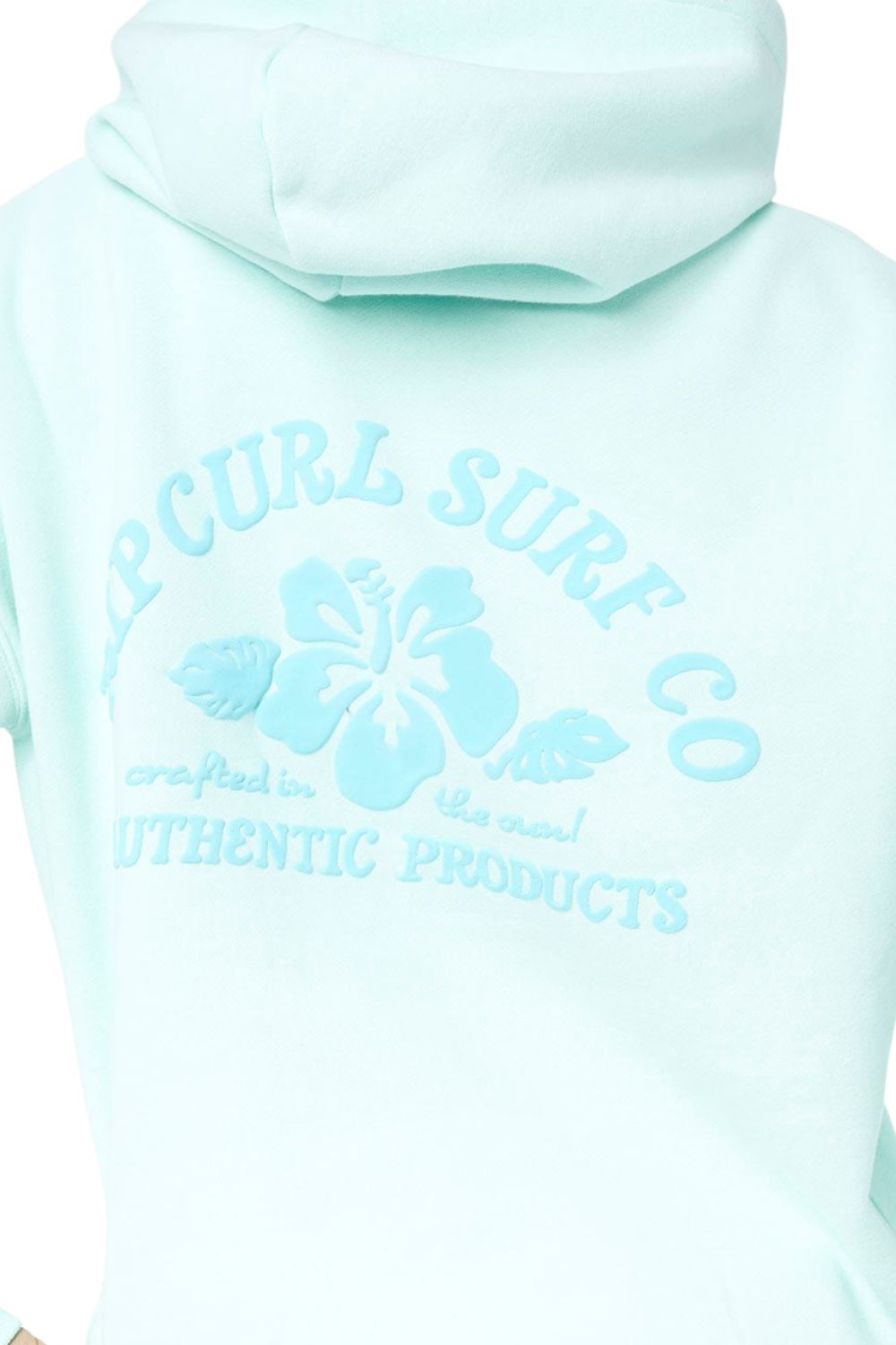 Rip Curl Surf Puff Heritage Womens Hoodie Light Blue