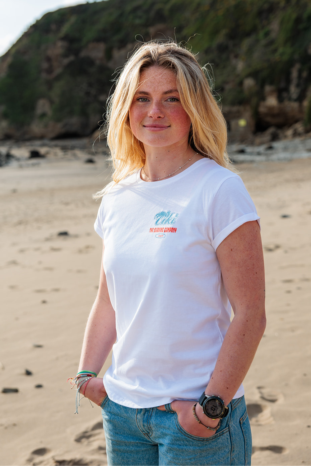 Tiki Palm 67 Womens T-Shirt White
