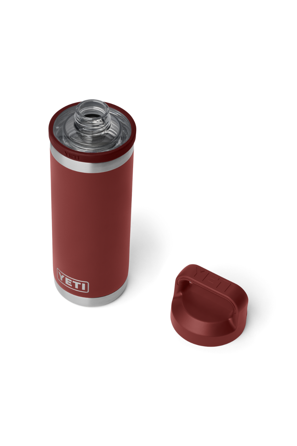 Yeti Rambler 18 Oz Bottle With Chug Cap Stag Red