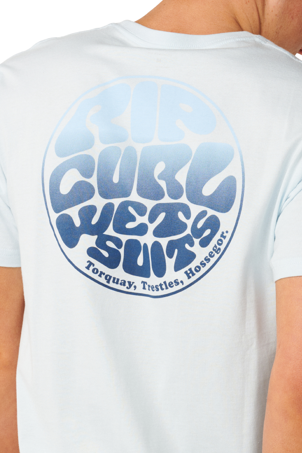 Rip Curl Wettie Passage Icon Mens T-Shirt Glacier Blue