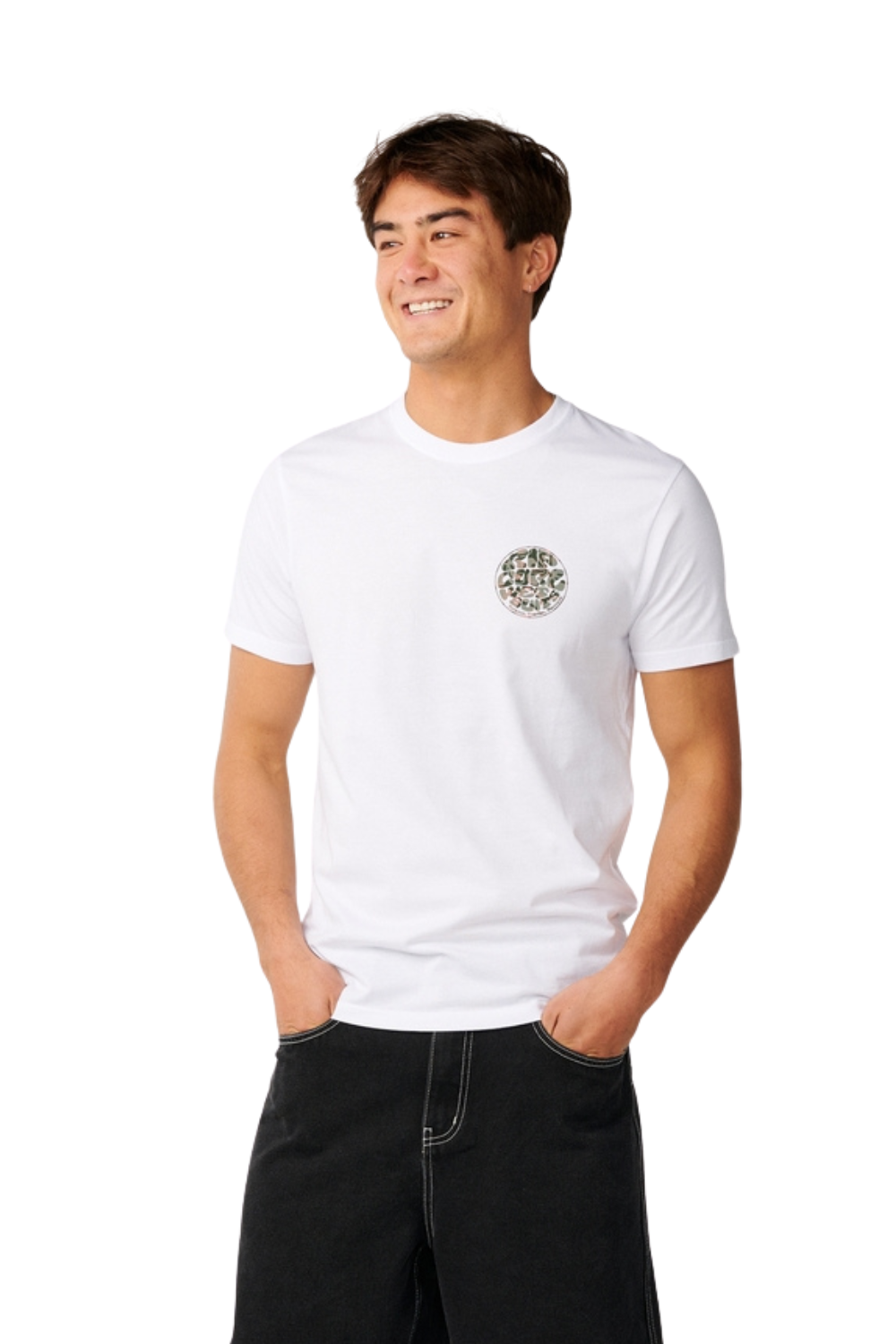 Rip Curl Wettie Passage Icon Mens T-Shirt White
