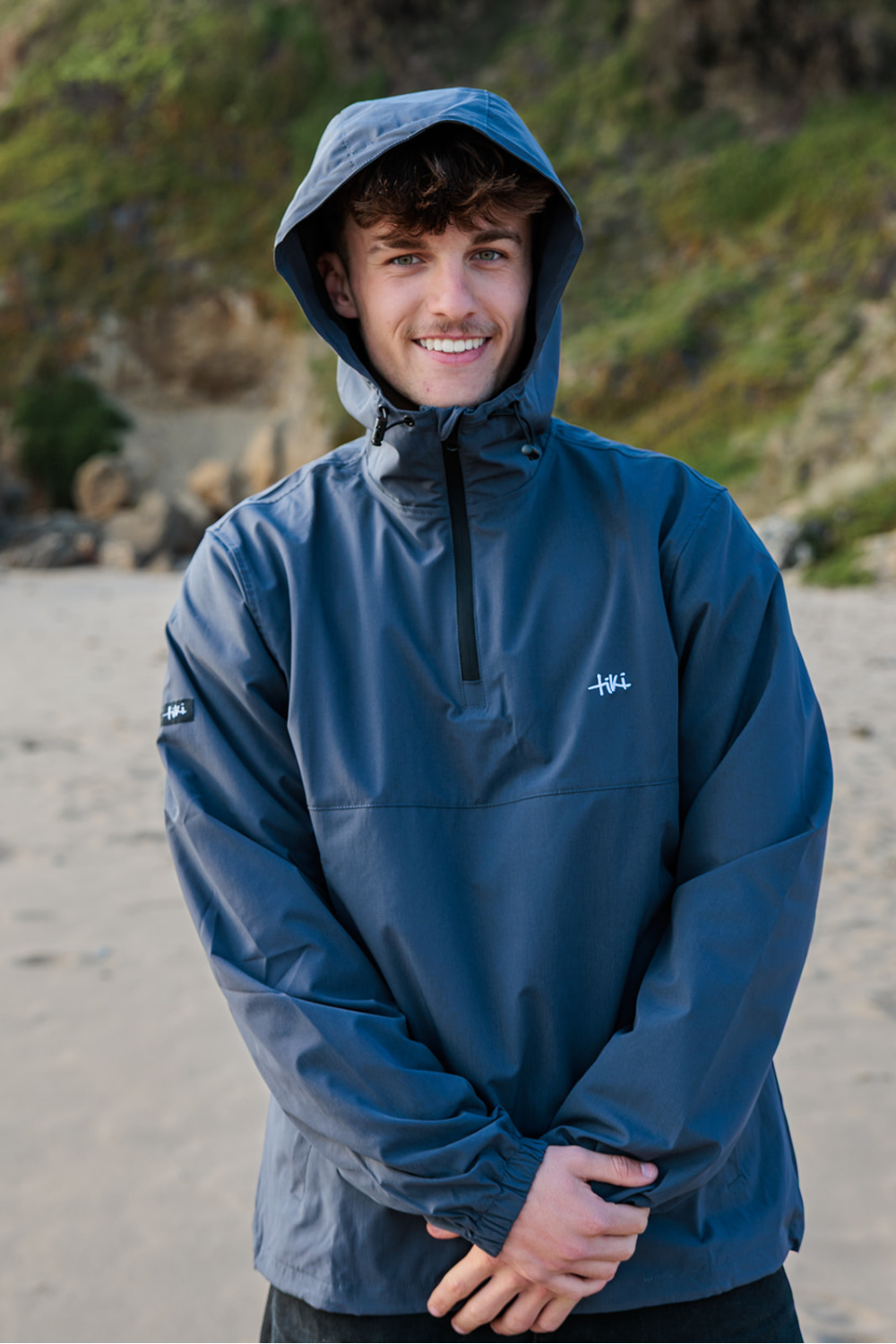 Tiki Storm Mens 1/4 Zip Jacket Navy