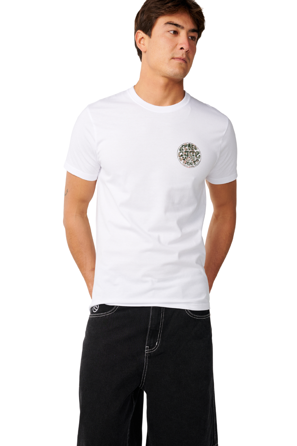 Rip Curl Wettie Passage Icon Mens T-Shirt White