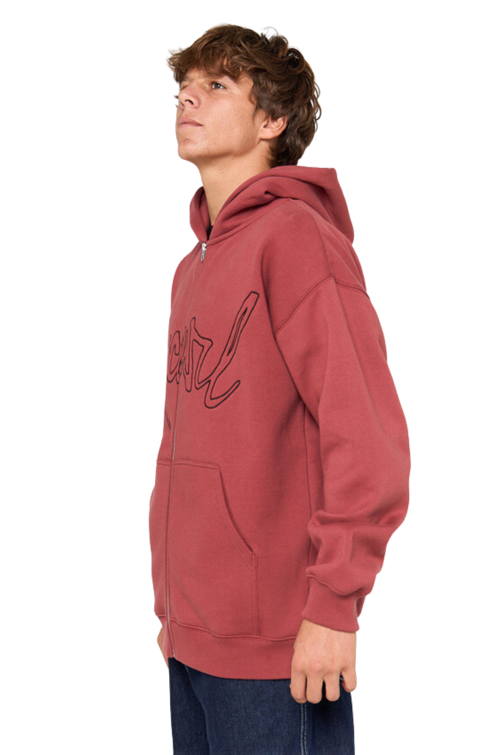 Rip Curl Medina Script Zip Thru Hood Apple Butter