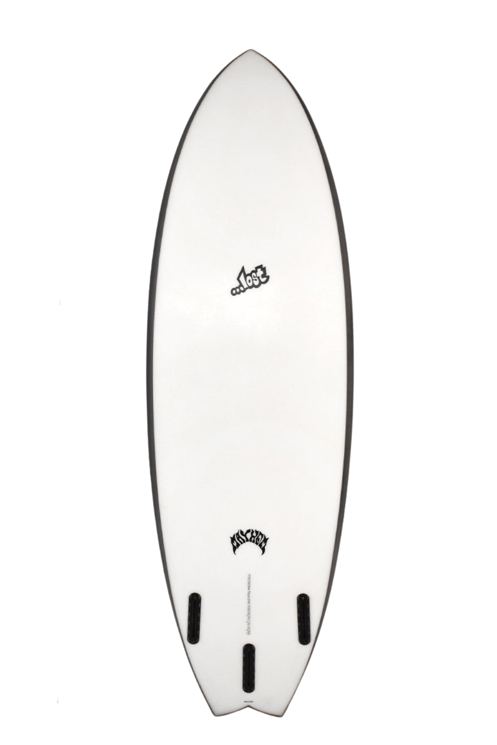 Lost Round Nose Fish '96 Surfboard - Black Sheep - Futures - 3 Fin