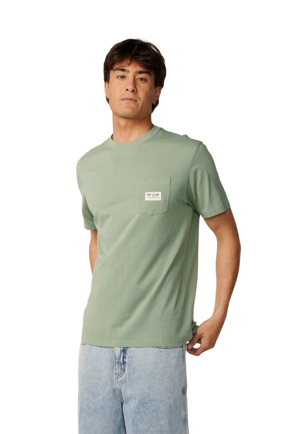 Rip Curl Pacific Rinse Mens Pocket T-Shirt Sage