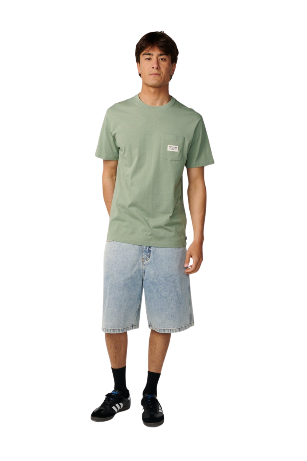 Rip Curl Pacific Rinse Mens Pocket T-Shirt Sage