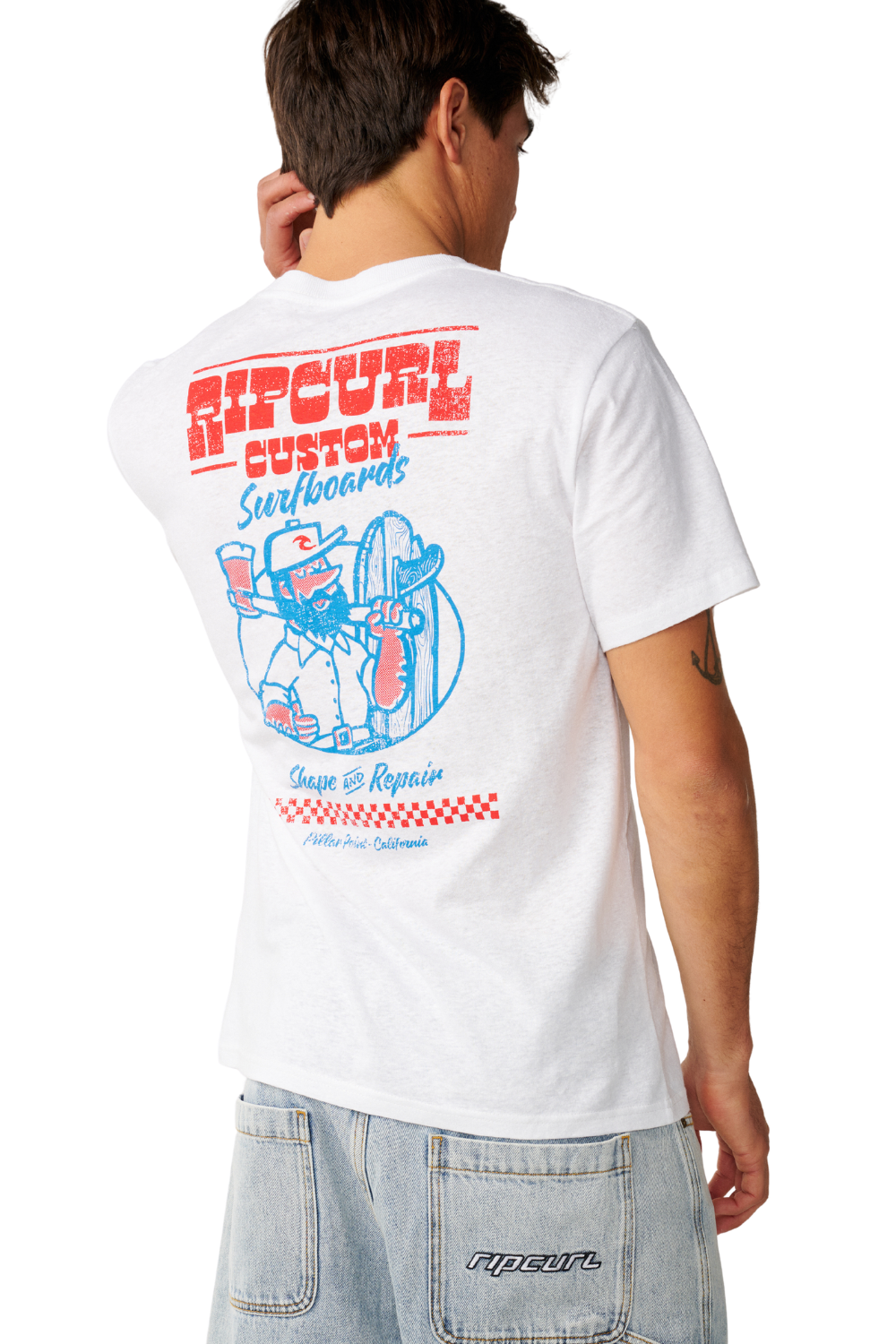 Rip Curl Shaper Address Mens T-Shirt White