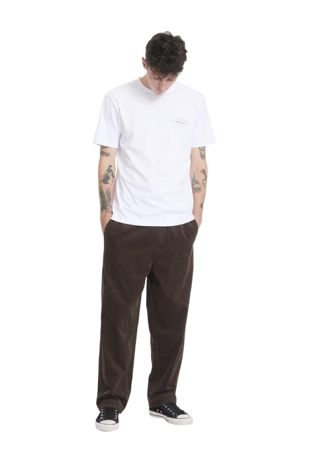 Volcom Flying Machine Mens T-Shirt White