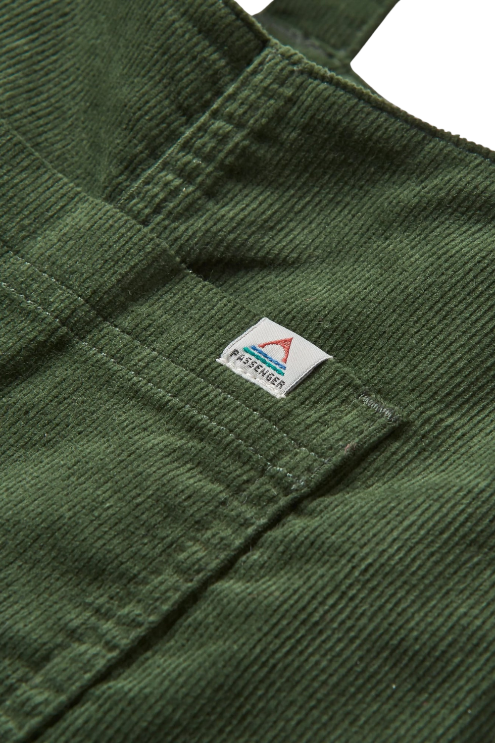 Passenger Meadows Womens Organic Cotton Corduroy Dungarees Fir Tree